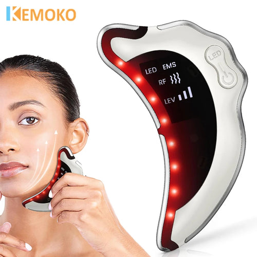 4 Color LED Electric Gua Sha Face Massager